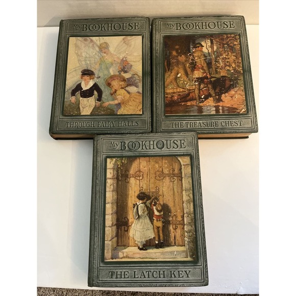 3 Volumes of My Book House by Olive Beaupre Miller 1920-1921 Embossed Hardcovers - Picture 2 of 11